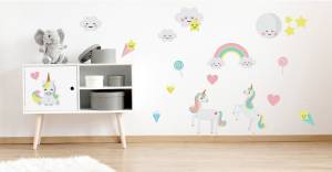Wandsticker: Einhorn