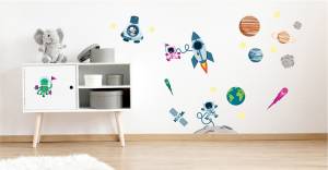 Wandsticker: Weltraum