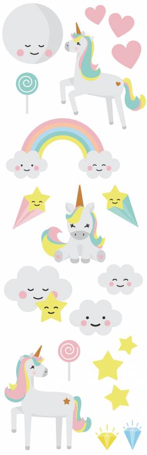 Wandsticker: Einhorn