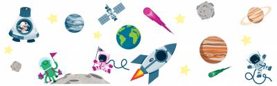 Wandsticker: Weltraum