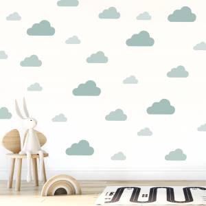 Wandsticker: Wolken