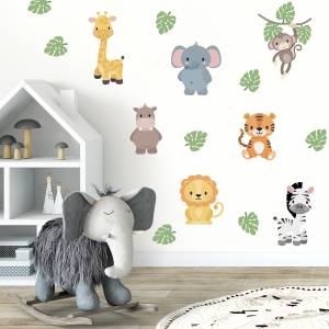 Wandsticker: Dschungel-Tiere