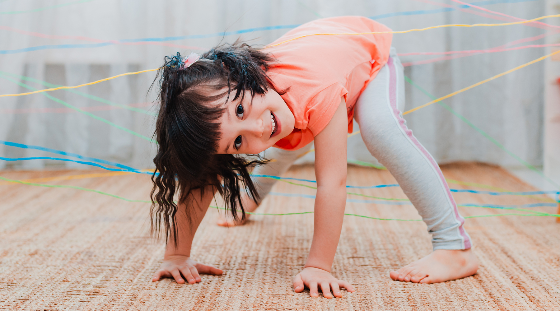 Indoor-Aktivitäten - Hindernisparcours für Kinder
