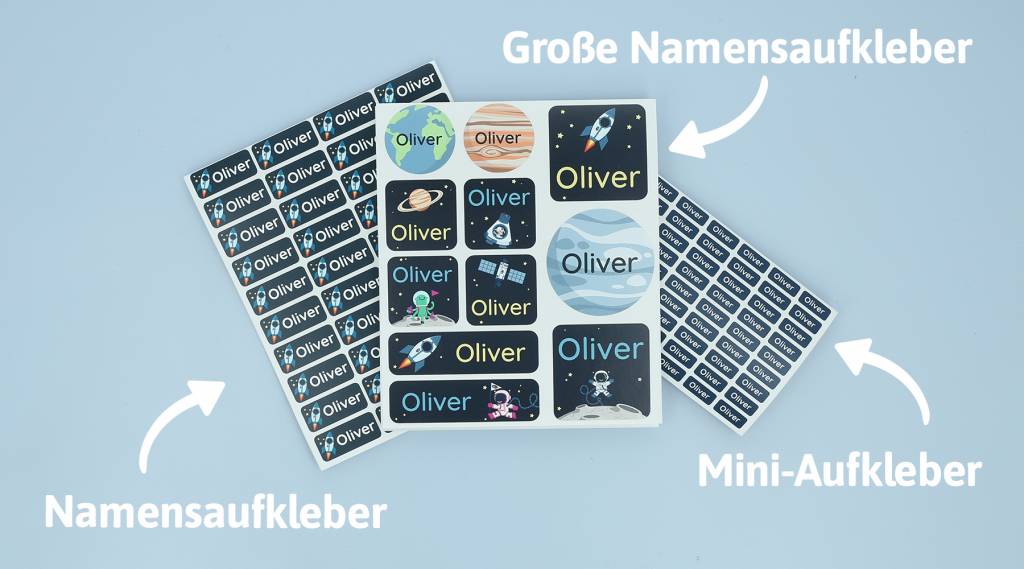 Personalisierte Namensetiketten 49x8mm - Wasserdicht Für Kindergarten & Schule