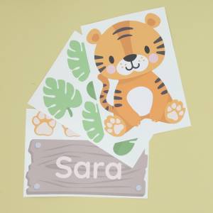 Tür-Sticker, türaufkleber für das Kinderzimmer mit Babylöwe