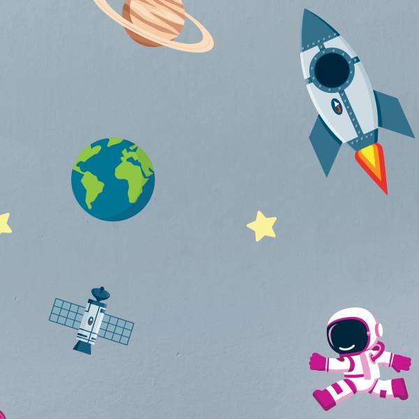 Wandsticker mit Planeten