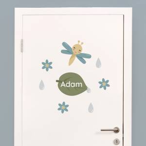 Tür-Sticker mit Libelle