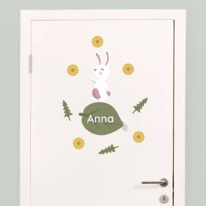 Tür-Sticker mit Kaninchen