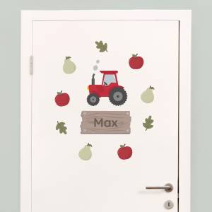 Tür Sticker, tür aufkleber für das Kinderzimmer mit traktor