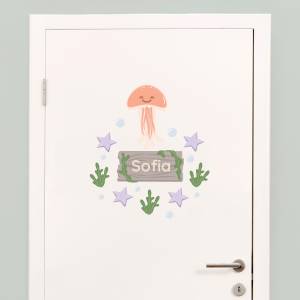 Tür-Sticker mit Qualle