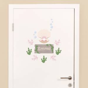 Tür-Sticker mit Perlenmuschel