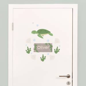 Tür-Sticker mit Schildkröte