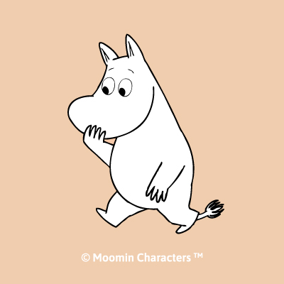 Moomin Namensaufkleber