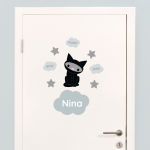Tür-Sticker Ninja