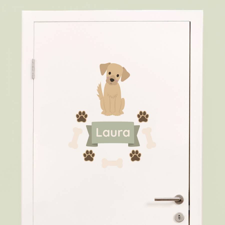 Türaufkleber | Personalisierte Tür-Sticker mit Name | Klebekerlchen
