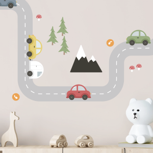 Wand-Sticker mit Autos