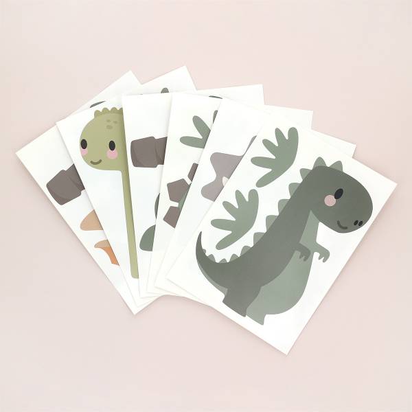 Wand-Sticker mit Dinos