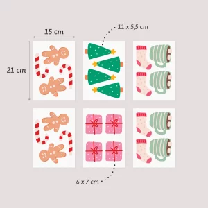 Weihnachtszeit Wandtattoos