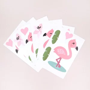Wandtattoo mit Flamingo