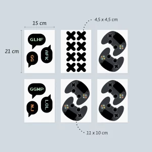 Wanddekoration mit Gaming-Controller