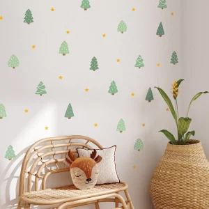 Weihnachtsbaum Wandtattoo