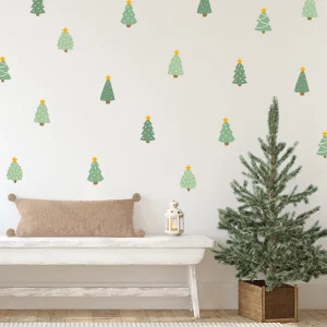 Weihnachtsbaum Wandtattoo