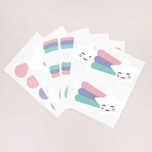 Wand-Sticker mit Regenbogen