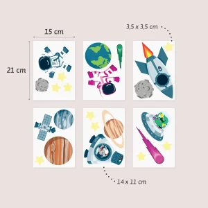 Wandtattoo: Weltraum