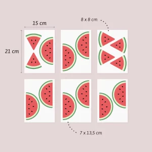 Wandtattoo Wassermelone