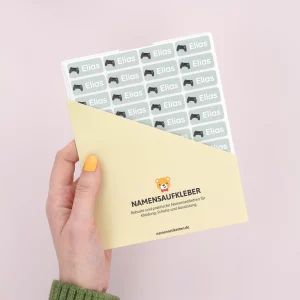 Namensaufkleber für Kleidung und andere Dinge
