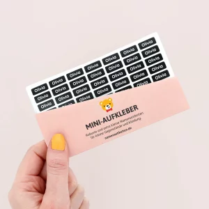 mini namensaufkleber kleine aufkleber