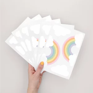 Pastell-Regenbogen Wanddeko