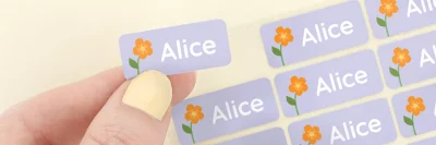 Bügeletiketten für Kleidung mit Name
