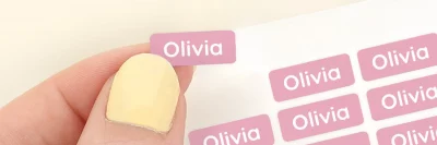 Mini Namensaufkleber und kleine aufkleber für kleine Sachen