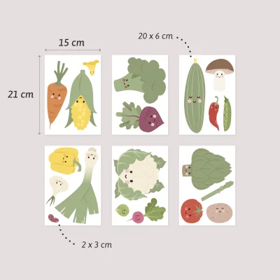 Wandtattoo Gemüse