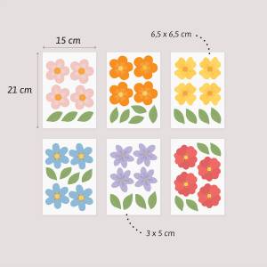 Wandtattoo Wildblumen